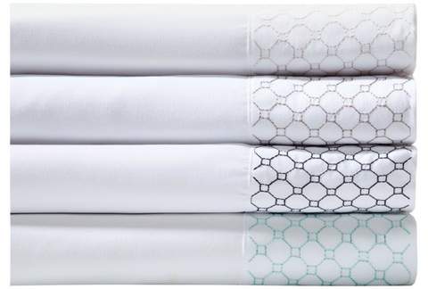 Geometric Embroidered Sheet Sets