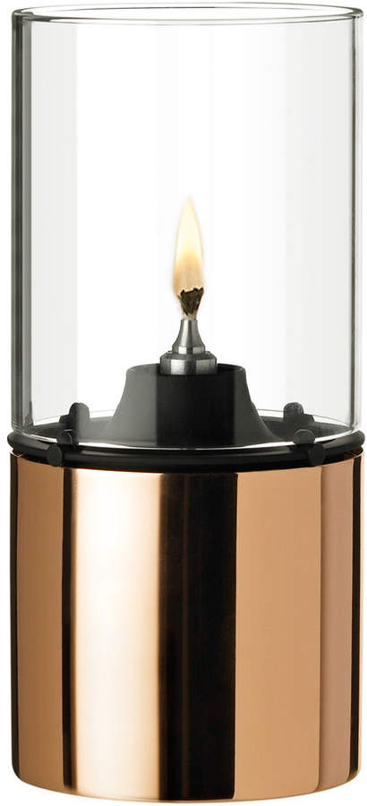 Öllampe 1005-1 Kupfer mit Glasschirm, klar