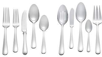 x Wedgwood Cushion 45-Piece Flatware Set