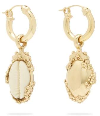 Rosalind shell-drop earrings