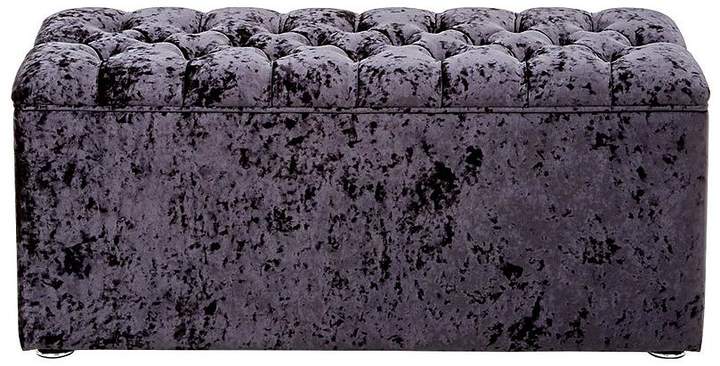 Luxe Collection From Airsprung Bette Ottoman Crushed Velvet