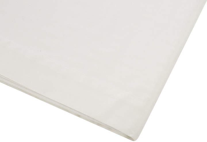 A by Amara - Cotton Sateen 300 Thread Count Flat Sheet - Ivory - King
