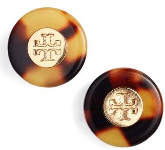 Logo Colorblock Stud Earrings