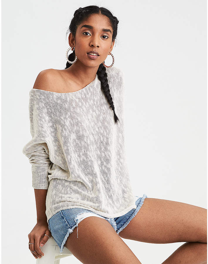 AE Slouchy Off-The-Shoulder Sweater