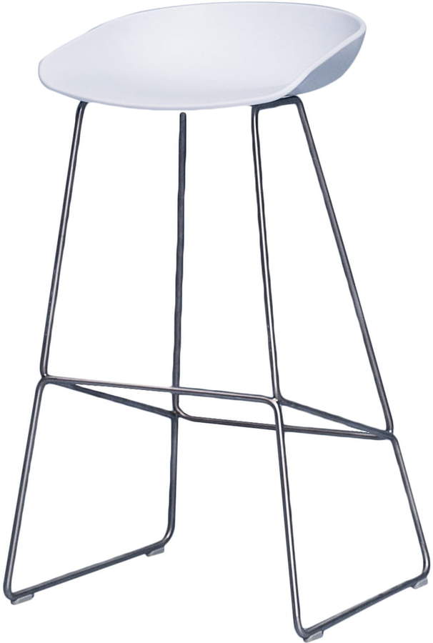 Hay - About A Stool AAS 38 - Barhocker H 74, Weiß