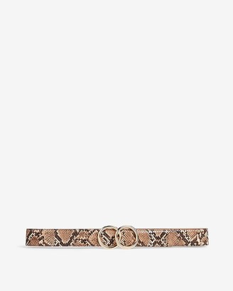 Express Snakeskin Double O-Ring Belt