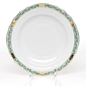 Chinese Bouquet Salad Plate, Garland Green