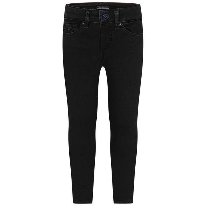 Tommy HilfigerBoys Black Skim Fit Sacnton Jeans