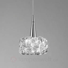 Einflammige Kristall-Hängeleuchte Orlana