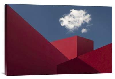 Wayfair 'Red Shapes' by Hugo Borges Photographic Print on Wrapped Canvas
