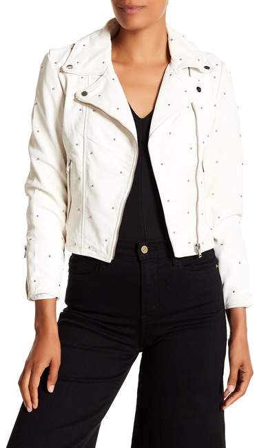 LAMARQUE Allover Studded Leather Jacket