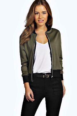 Damen Petite Alice Scuba-Bomberjacke mit Reißverschlussdetail