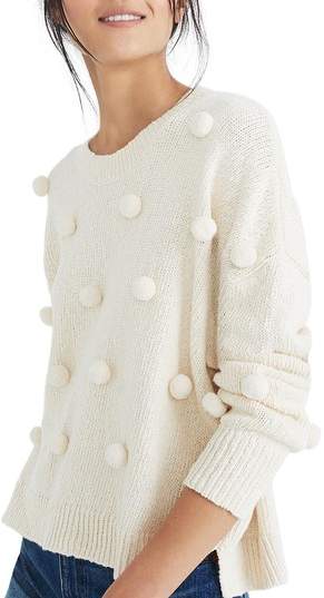 Pompom Pullover Sweater