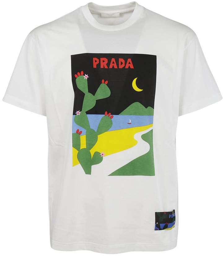Cactus Logo Print T-shirt
