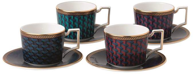 Byzance Espresso Cup and Saucer (Set of 4)