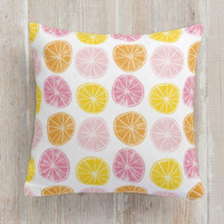 Summery Citrus Square Pillow