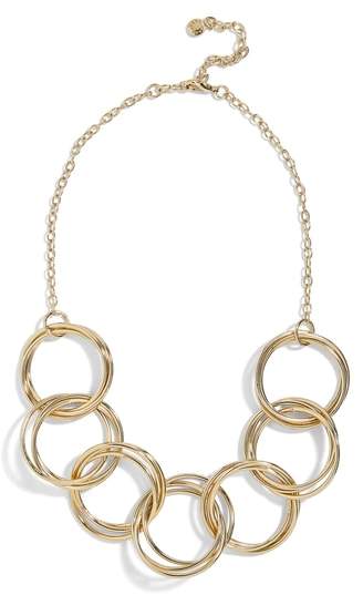 Circle Link Statement Necklace