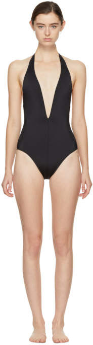 Solid and Striped Black the Willow Swimsuit