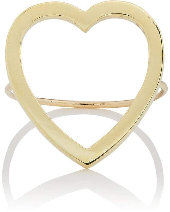 Women's Large Open Heart Ring