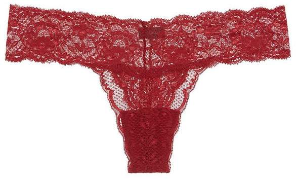 | Exclusive Never Say Never Cutie Lace Thong | Red