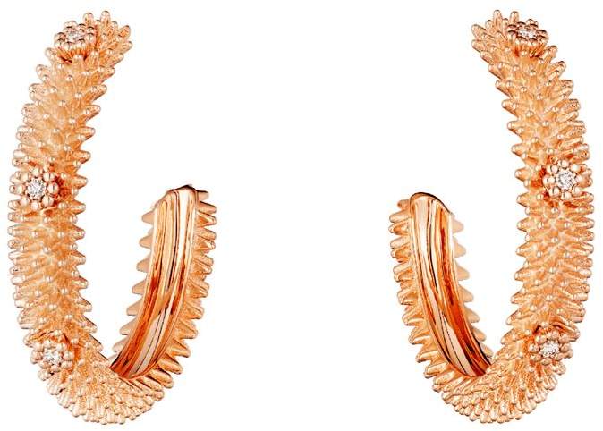 Pink Gold Cactus de Earrings