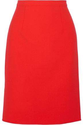 Wool-Blend Pencil Skirt