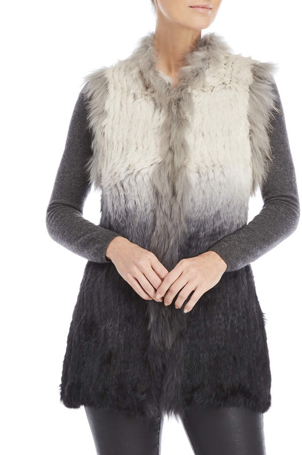 Dolce Cabo Ombre Real Fur Vest