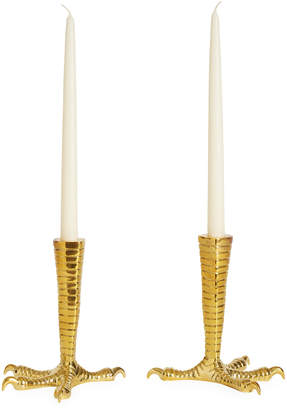 Jonathan Adler Brass Talon Candleholder Set