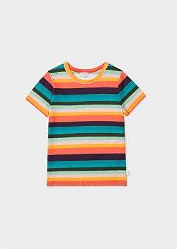 Boys' 8+ Years 'Artist Stripe' Print T-Shirt