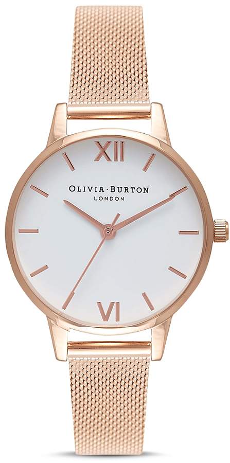 White Dial Watch, 30mm