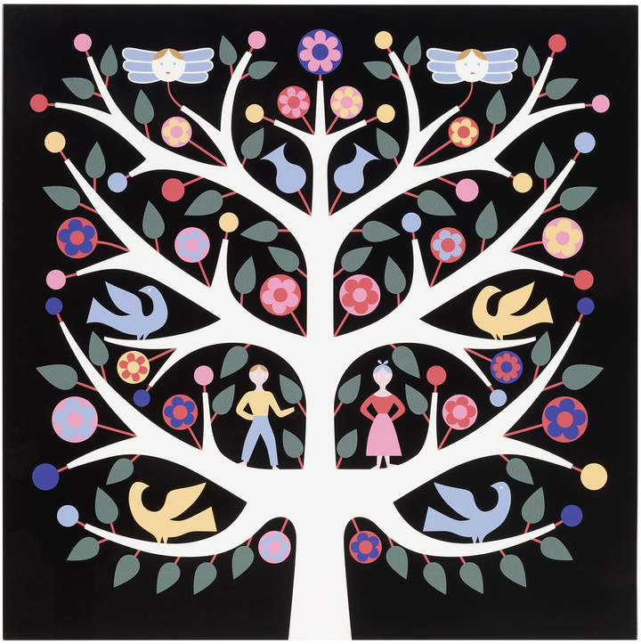 Graphic Wall Panel Tree of Life, black (Nummerierte Edition)