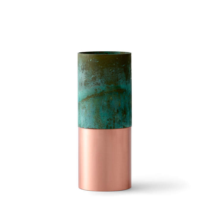 &tradition - True Colour Vase LP3, Grün / Kupfer