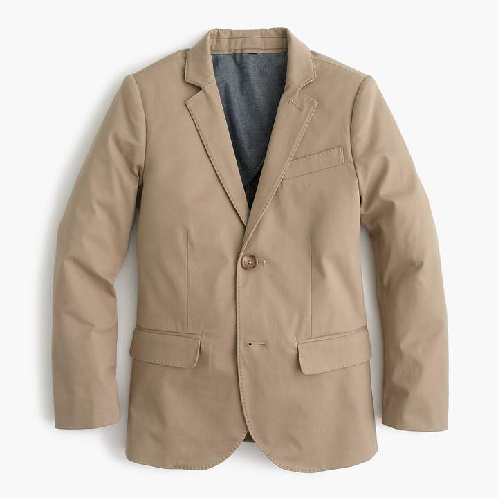 Boys' Ludlow suit jacket in Italian stretch chino