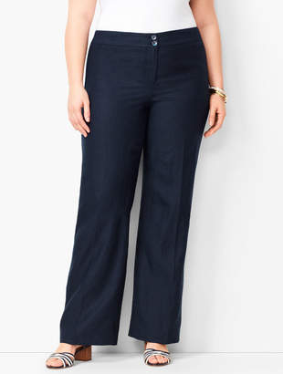 Talbots Plus Size Linen Palazzo Pants
