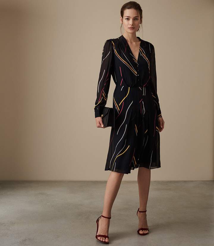 reiss ruth button dress