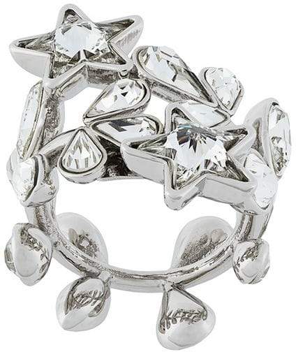 crystal-embellished wrap ring