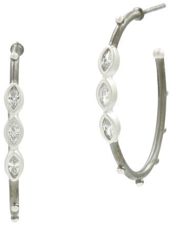 Marquise Hoop Earrings