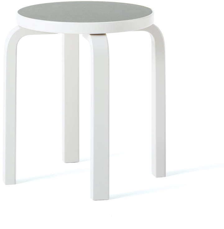 E60 Hocker, stone white / hellgrau