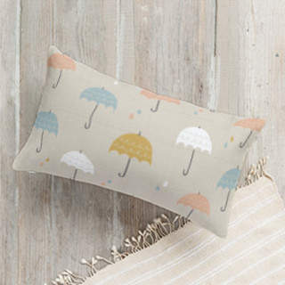 Umbrellas Lumbar Pillow