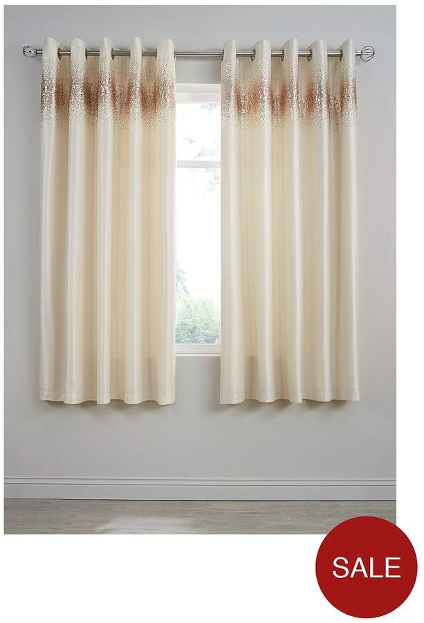 Marissa Ombre Sequin Lined Eyelet Curtains