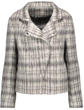 Esther Checked Brushed Wool-Blend Jacket