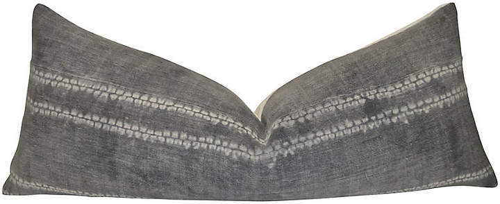 Gray Tribal & French Linen Body Pillow
