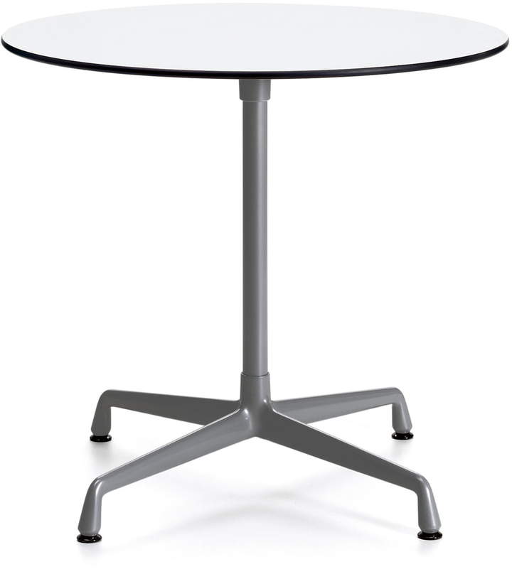 Contract Table Outdoor rund, dunkelgrau / Weiß