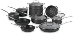 Chef's Classic Non-Stick Hard Anodized 17-Piece Cookware Set