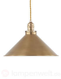 Antik-messingfarbene Pendellampe Provence