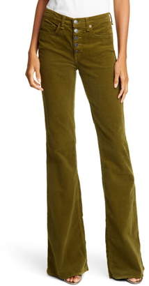 Veronica Beard Beverly High Waist Corduroy Flare Pants