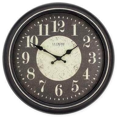 Modern Wall Clock in Brown/White