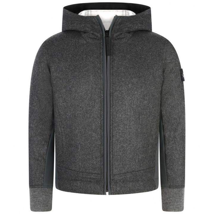 Stone Island* EXCLUSIVE * Boys Charcoal Thermal Jacket