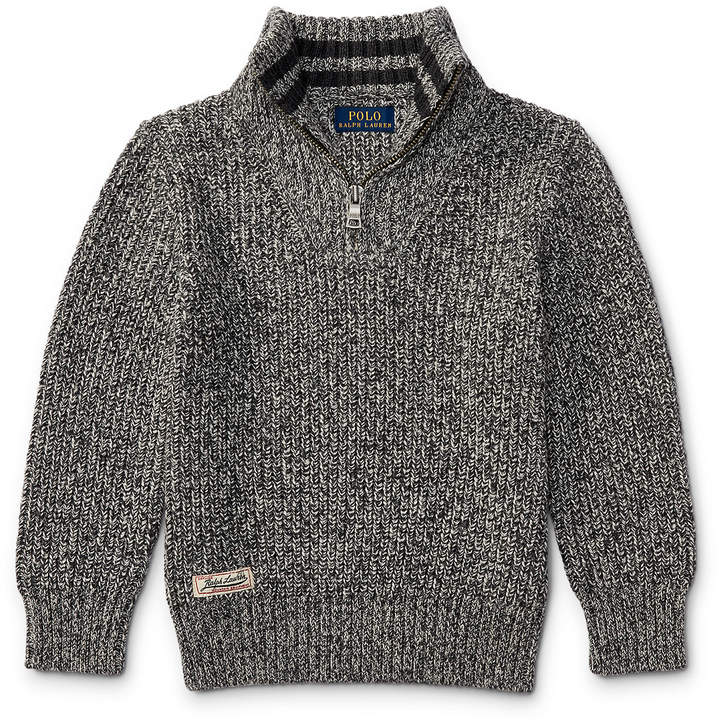 Cotton Half-Zip Sweater