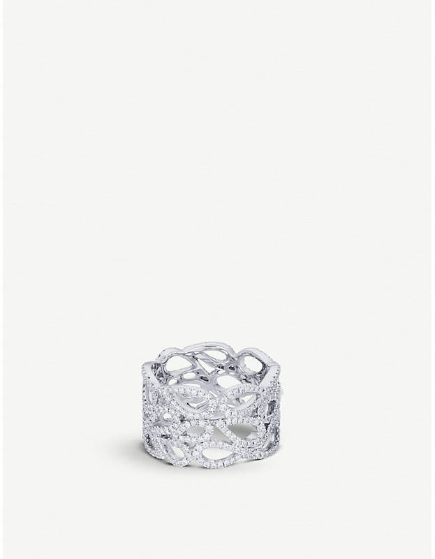 BUCHERER JEWELLERY Lacrima 18ct white-gold diamond ring